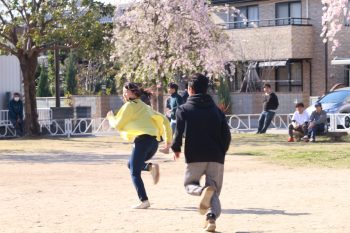 全速力で走ってます！