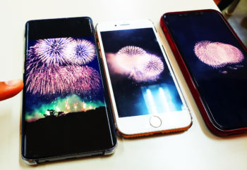 花火撮影対決！