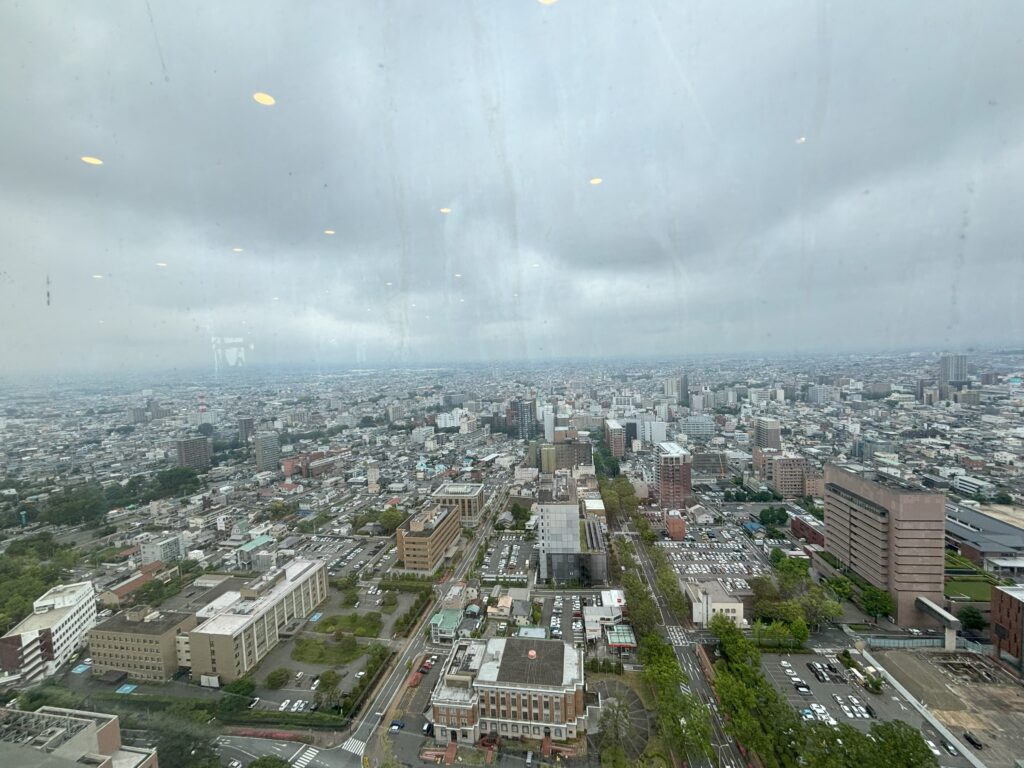 群馬県庁展望ホールからの眺め