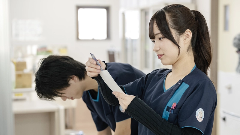 動物病院で扱う機器をすべて網羅！<br>どこに就職しても困らない愛玩動物看護師を育成！