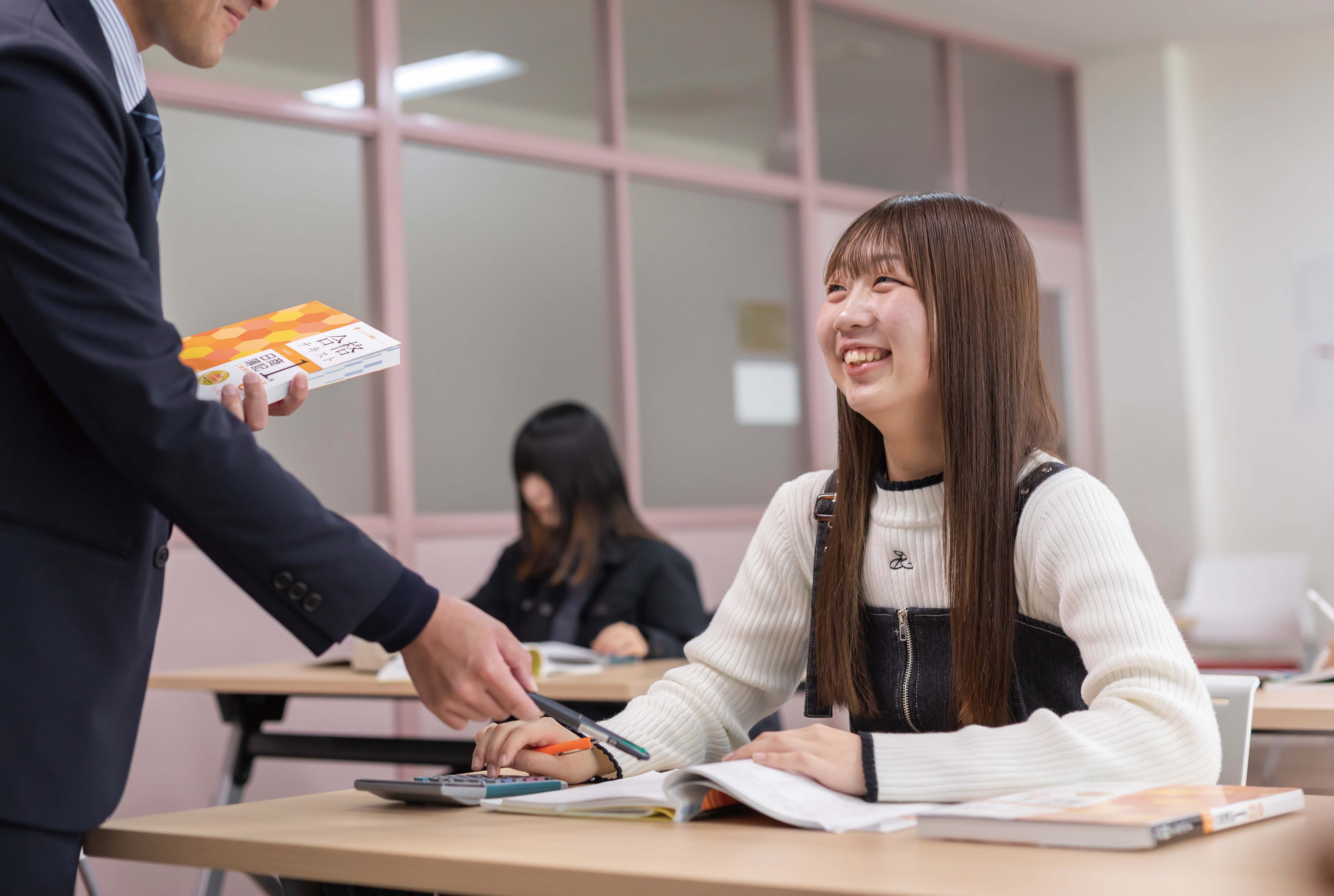 日商簿記検定対策授業の様子