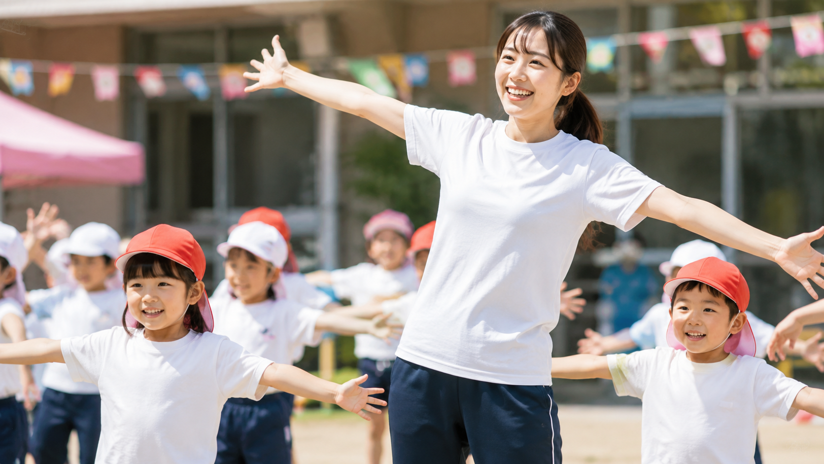 保育園の運動会の様子